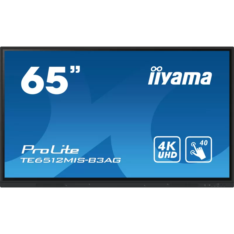 iiyama 65 inch interactief 4K UHD touchscreen met in hoogte verstelbaar samenwerkingsdisplay