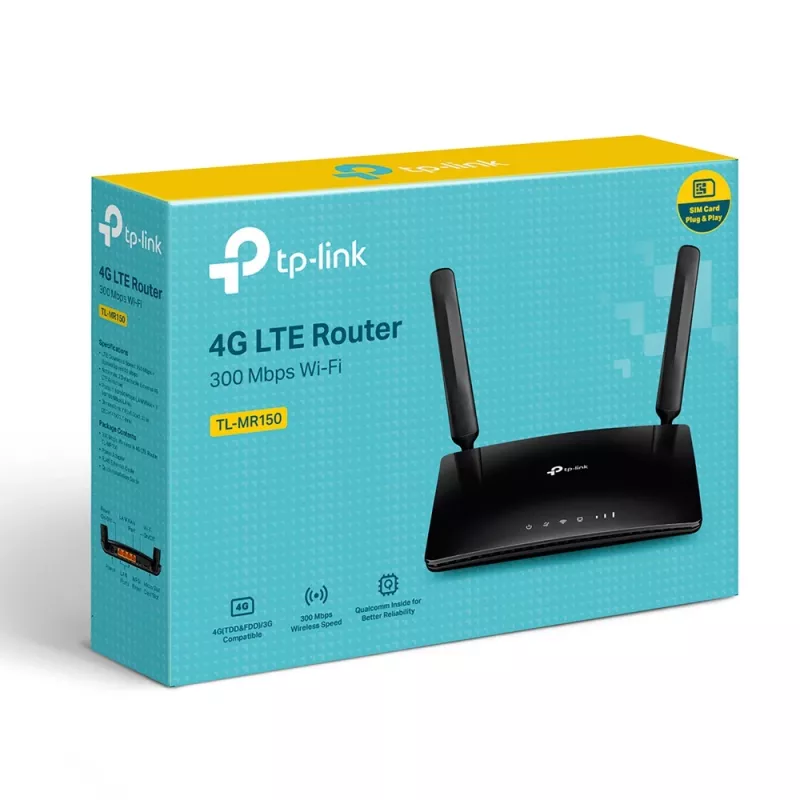 TP-Link TL-MR150 WLAN-router Fast Ethernet single-band (2,4 GHz) 4G zwart