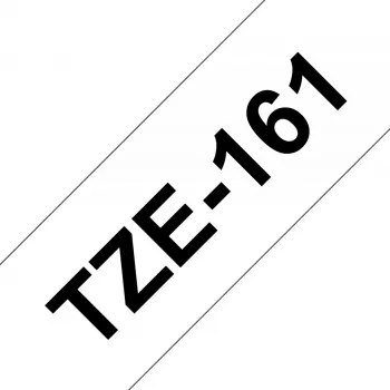 Lamineerband Brother TZe161 36 mm zwart op transparant