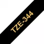 Brother gelamineerde band 18 mm, goud op zwart, TZe, thermische directe druk, China, 5 jaar, Brother