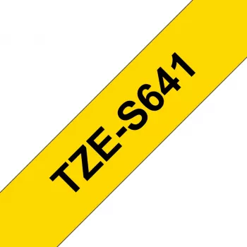 Brother TZE-S641 labelband zwart op geel TZ