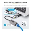 StarTech.com 2.5GbE USB-C naar Ethernet-adapter met USB-A-converter, NBASE-T NIC, USB 3.0 Type-C 2.5/1G multi-speed netwerk, Thunderbolt-compatibel, Windows & Mac