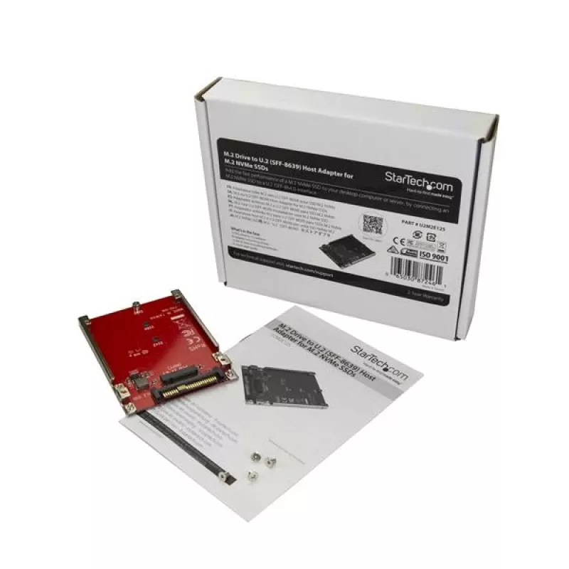 StarTech.com M.2-station-naar-U.2-(SFF-8639)-hostadapter voor M.2-PCIe-NVMe-SSD's