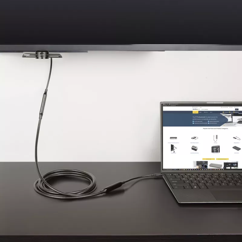 StarTech.com 3 m (10 ft) actieve USB-C-kabel, USB 3.2 Gen 2 10 Gbit/s, lange USB Type-C datatransmissiekabel, 60 W Power Delivery, 8K 60 Hz, DP 1.4 Alt-modus met HBR3/HDR10/MST/DSC 1.2/HDCP 2.2 – USB-C-naar-USB-C-kabel
