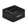 StarTech.com dual-bay USB 3.0 naar SATA en IDE harde schijf dockingstation, USB-harde schijf dock, externe 2,5/3,5 inch SATA I/II/III en IDE (40-pin) SSD/HDD-dockingstation, hot-swap harde schijf bays, top-loading