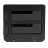StarTech.com dual-bay USB 3.0 naar SATA en IDE harde schijf dockingstation, USB-harde schijf dock, externe 2,5/3,5 inch SATA I/II/III en IDE (40-pin) SSD/HDD-dockingstation, hot-swap harde schijf bays, top-loading
