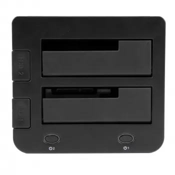 StarTech.com dual-bay USB 3.0 naar SATA en IDE harde schijf dockingstation, USB-harde schijf dock, externe 2,5/3,5 inch SATA I/II/III en IDE (40-pin) SSD/HDD-dockingstation, hot-swap harde schijf bays, top-loading