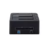 StarTech.com dual-bay USB 3.0 naar SATA en IDE harde schijf dockingstation, USB-harde schijf dock, externe 2,5/3,5 inch SATA I/II/III en IDE (40-pin) SSD/HDD-dockingstation, hot-swap harde schijf bays, top-loading