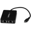 StarTech.com USB-C naar dual Gigabit Ethernet-adapter met USB (Type-A) aansluiting