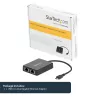 StarTech.com USB-C naar dual Gigabit Ethernet-adapter met USB (Type-A) aansluiting