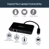 StarTech.com USB-C naar Ethernet-adapter met 3-poorts USB 3.0 hub en Power Delivery