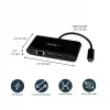 StarTech.com USB-C naar Ethernet-adapter met 3-poorts USB 3.0 hub en Power Delivery