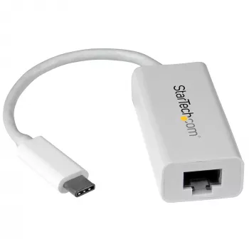 StarTech.com USB-C naar Gigabit netwerkadapter - wit, bedraad, USB Type-C, Ethernet, 5000 Mbit/s, wit