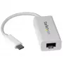 StarTech.com USB-C naar Gigabit netwerkadapter - wit, bedraad, USB Type-C, Ethernet, 5000 Mbit/s, wit