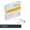 StarTech.com USB-C naar Gigabit netwerkadapter - wit, bedraad, USB Type-C, Ethernet, 5000 Mbit/s, wit