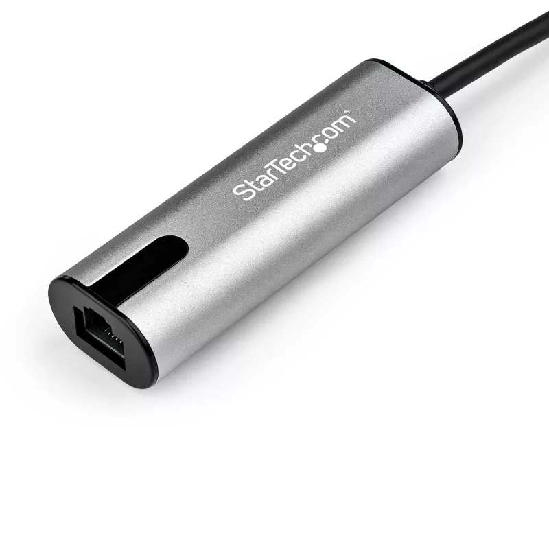 StarTech.com US2GC30 USB-C naar 2,5 Gigabit Ethernet-adapter, USB 3.0, NBASE-T, 2.5GBASE-T, RJ45, 10/100/1000/2500 Mbps, zwart/spacegrijs