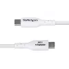 StarTech.com 2m USB-A naar USB-C oplaadkabel, laden & synchroniseren, 3A, USB 2.0, TPE-mantel - witte USB-oplaadkabel