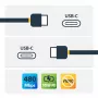 StarTech.com USB-C-naar-USB-C-kabel met 5 A PD – M/M – wit – 2 m – USB 2.0 – USB-IF-gecertificeerd