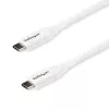 StarTech.com USB-C-naar-USB-C-kabel met 5 A PD – M/M – wit – 2 m – USB 2.0 – USB-IF-gecertificeerd