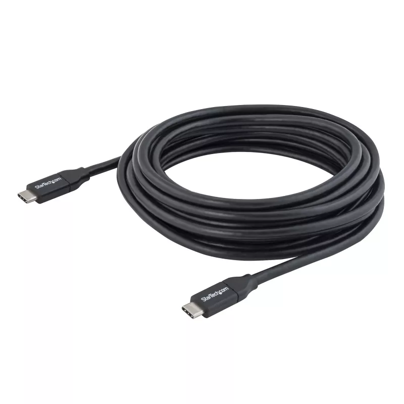 StarTech.com USB-C-kabel met Power Delivery (5A) - M/M - 4 m (13 voet) - USB 2.0 - USB-IF-gecertificeerd