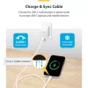StarTech.com 1m (3.3ft) witte USB-C-oplaadkabel, USB-C-kabel, USB 2.0 Type-C laptop-oplaadkabel, 60W 3A Power Delivery, TPE-mantel, USB-C datatransmissiekabel, M/M