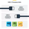 StarTech.com 3m (9.8ft) USB-C oplaadkabel, USB C kabel, USB 2.0 Type-C laptop-oplaadkabel, 60W 3A Power Delivery, TPE-mantel, USB-C datatransmissiekabel, M/M