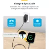 StarTech.com 3m (9.8ft) USB-C oplaadkabel, USB C kabel, USB 2.0 Type-C laptop-oplaadkabel, 60W 3A Power Delivery, TPE-mantel, USB-C datatransmissiekabel, M/M