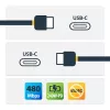 StarTech.com USB-C-oplaadkabel 2 m, USB-IF-gecertificeerde USB-C-kabel, 240 W PD EPR, USB 2.0 Type-C laptop-oplaadkabel, USB-C datatransmissiekabel, TPE-mantel, M/M