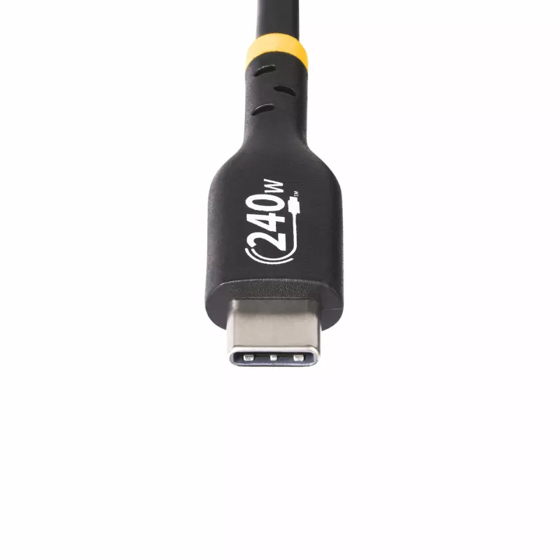 StarTech.com USB-C-oplaadkabel 2 m, USB-IF-gecertificeerde USB-C-kabel, 240 W PD EPR, USB 2.0 Type-C laptop-oplaadkabel, USB-C datatransmissiekabel, TPE-mantel, M/M
