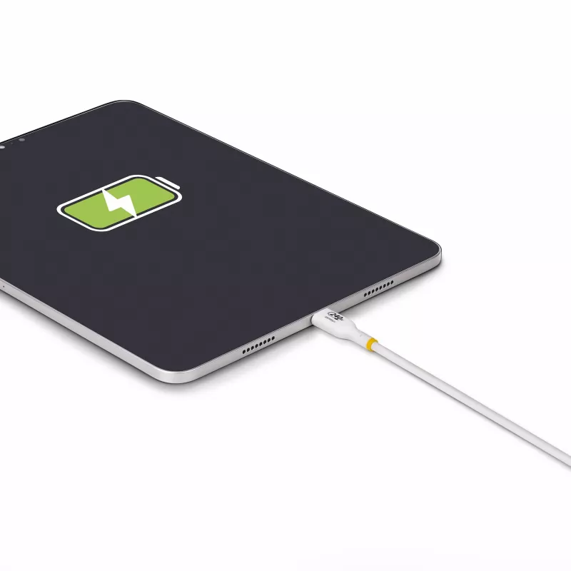 StarTech.com 2m witte USB-C-oplaadkabel, USB-IF-gecertificeerde USB-C-kabel, 240W PD EPR, USB 2.0 Type-C laptop-oplaadkabel, USB-C datakabel, TPE-mantel