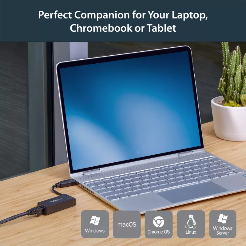 StarTech.com USB 3.0 naar Gigabit Ethernet netwerkadapter, 10/100/1000 Mbit/s, USB naar RJ45, USB naar LAN adapter, USB 3.0 Ethernet adapter (GbE), TAA-conform