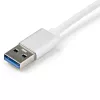 StarTech.com USB 3.0 naar Gigabit netwerkadapter - zilver, bedraad, USB, Ethernet, 2000 Mbit/s, zilver