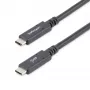 StarTech.com 1,8 m USB-C-naar-USB-C-kabel – 5 A, 100 W PD 3.0 – Gecertificeerd voor Chromebook – USB-IF-gecertificeerd – M/M – USB 3.0 5 Gbit/s – USB-C-oplaadkabel – USB Type-C-kabel