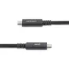 StarTech.com 1,8 m USB-C-naar-USB-C-kabel – 5 A, 100 W PD 3.0 – Gecertificeerd voor Chromebook – USB-IF-gecertificeerd – M/M – USB 3.0 5 Gbit/s – USB-C-oplaadkabel – USB Type-C-kabel