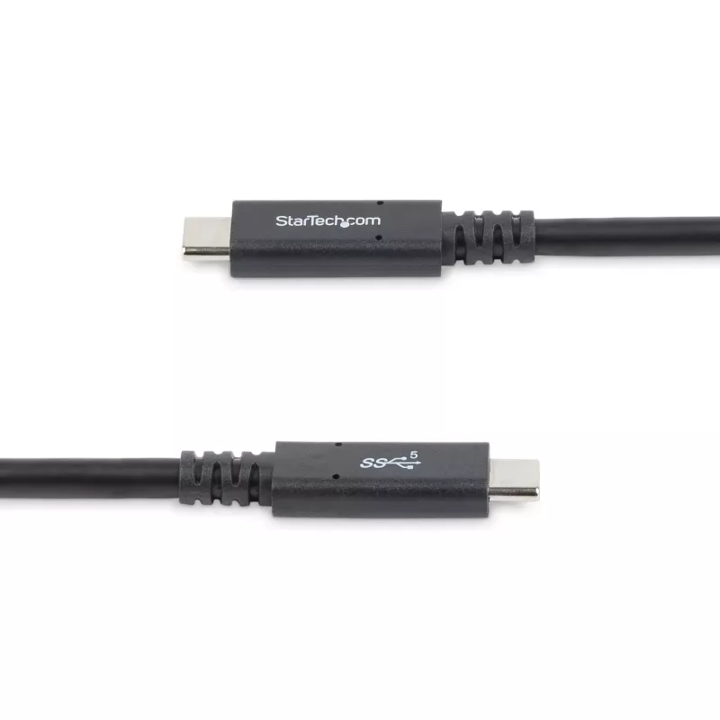 StarTech.com 1,8 m USB-C-naar-USB-C-kabel – 5 A, 100 W PD 3.0 – Gecertificeerd voor Chromebook – USB-IF-gecertificeerd – M/M – USB 3.0 5 Gbit/s – USB-C-oplaadkabel – USB Type-C-kabel