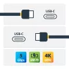 StarTech.com USB-C-kabel met Power Delivery (3A) – M/M – 2 m (6 ft.) – USB 3.0 – USB-IF-gecertificeerd
