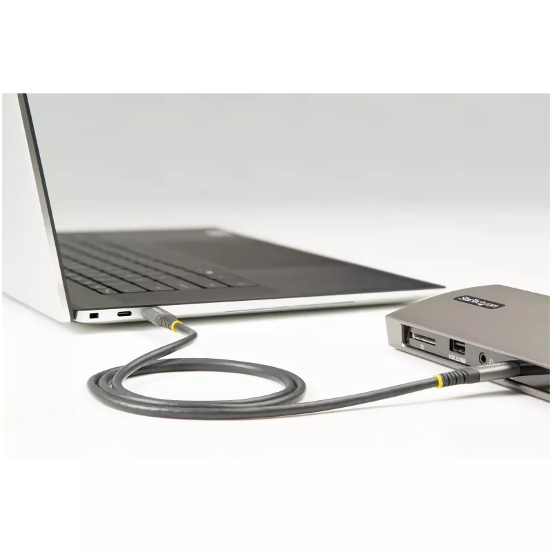 StarTech.com 2m USB-C-kabel 5Gbps – Hoogwaardige USB-C-kabel – USB 3.0 (5Gbps) Type-C-kabel – 100W (5A) Power Delivery laden, DP Alt-modus – USB-C-naar-C-kabel – Laden & synchroniseren