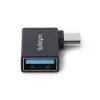 StarTech.com haakse USB-C-naar-USB-A-adapter, USB 5 Gbit/s, compacte USB-C-stekker naar USB-A-bus-adapter, metalen behuizing, stekker/bus
