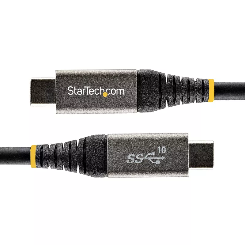 StarTech.com 3ft (1m) USB-C-kabel 10 Gbit/s – USB-IF-gecertificeerde USB-C-kabel – USB 3.1 Type-C-kabel – 100W (5A) Power Delivery laden, DP Alt Mode – USB-C-naar-C-kabel – Laden & synchroniseren