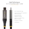StarTech.com 3ft (1m) USB-C-kabel 10 Gbit/s – USB-IF-gecertificeerde USB-C-kabel – USB 3.1 Type-C-kabel – 100W (5A) Power Delivery laden, DP Alt Mode – USB-C-naar-C-kabel – Laden & synchroniseren