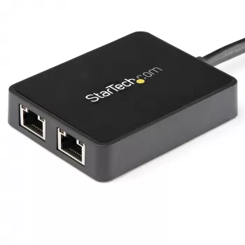 StarTech.com USB 3.0 naar dual-port Gigabit Ethernet adapter NIC met USB-poort