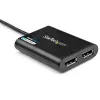 StarTech.com USB 3.0 naar dual DisplayPort adapter – 4K 60Hz, 3.2 Gen 1 (3.1 Gen 1), USB Type-A, DisplayPort-uitgang, 4096 x 2160 pixels