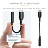 StarTech.com USBCAUDIO2 USB-C naar 3,5 mm TRRS audio-adapter voor hoofdtelefoon/headset, 32-bits DAC, Thunderbolt-compatibel, 12,7 cm, zwart