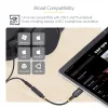 StarTech.com USBCAUDIO2 USB-C naar 3,5 mm TRRS audio-adapter voor hoofdtelefoon/headset, 32-bits DAC, Thunderbolt-compatibel, 12,7 cm, zwart