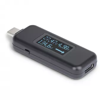 StarTech.com USB-C Power Tester, digitale multimeter, bidirectionele spannings- en stroommeter, tot 240W PD EPR, draagbare USB-C kabel- en poort-vermogensmeter-tester