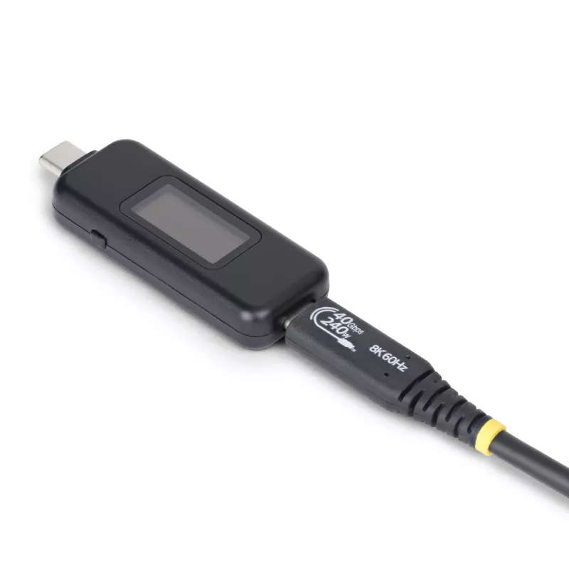 StarTech.com USB-C Power Tester, digitale multimeter, bidirectionele spannings- en stroommeter, tot 240W PD EPR, draagbare USB-C kabel- en poort-vermogensmeter-tester