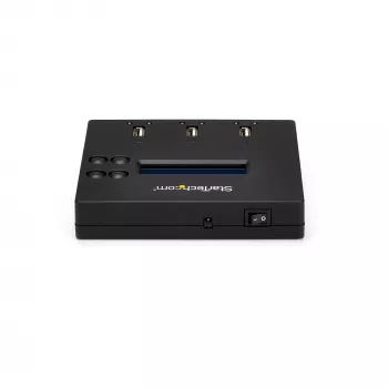 StarTech.com standalone 1-naar-2 USB-stick-duplicator en -wisser, multi-USB-flashdrive-kopieerder, systeem- en bestands- en volledige schijfkopie met 1,5 GB/min, enkelvoudige en 3-pass-verwijdering, LCD-display – TAA