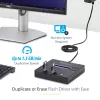 StarTech.com standalone 1-naar-2 USB-stick-duplicator en -wisser, multi-USB-flashdrive-kopieerder, systeem- en bestands- en volledige schijfkopie met 1,5 GB/min, enkelvoudige en 3-pass-verwijdering, LCD-display – TAA