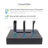 StarTech.com standalone 1-naar-2 USB-stick-duplicator en -wisser, multi-USB-flashdrive-kopieerder, systeem- en bestands- en volledige schijfkopie met 1,5 GB/min, enkelvoudige en 3-pass-verwijdering, LCD-display – TAA