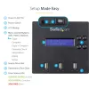 StarTech.com standalone 1-naar-2 USB-stick-duplicator en -wisser, multi-USB-flashdrive-kopieerder, systeem- en bestands- en volledige schijfkopie met 1,5 GB/min, enkelvoudige en 3-pass-verwijdering, LCD-display – TAA